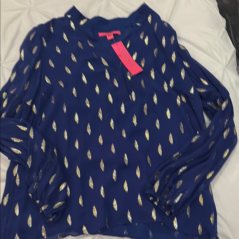 NWT Lilly Pulitzer Shea Silk Tunic Top XL